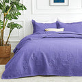 Love's cabin Twin Quilt Bedding Set Deep Purple Bedspreads by Lovescabin