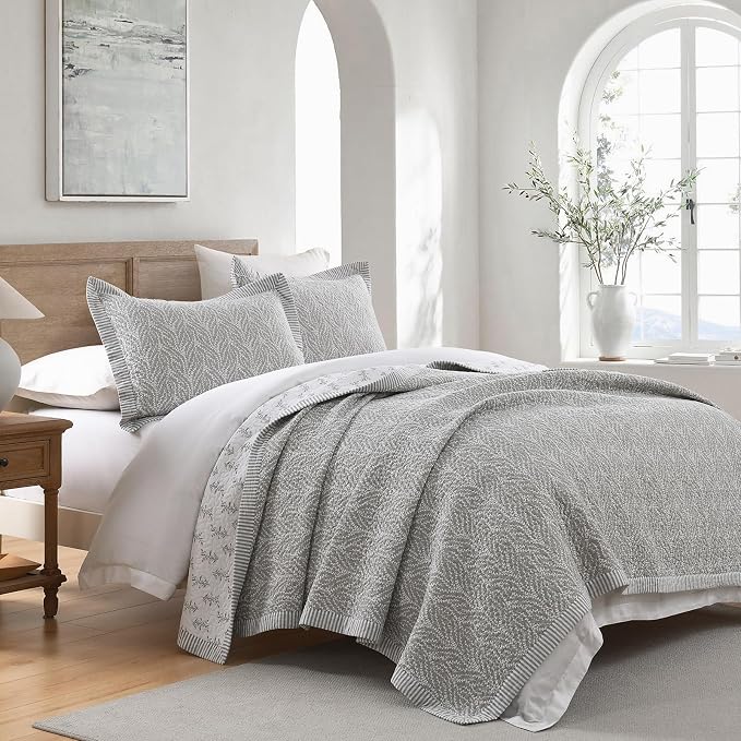 SahSahCasa Quilt Set King Size, 100% Cotton Quilt Bedding Set Bedspread - Image 7