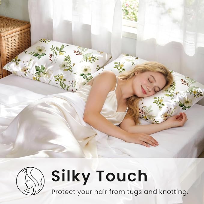 EXQ Home Satin Pillowcase for Hair and Skin Queen - Image 4