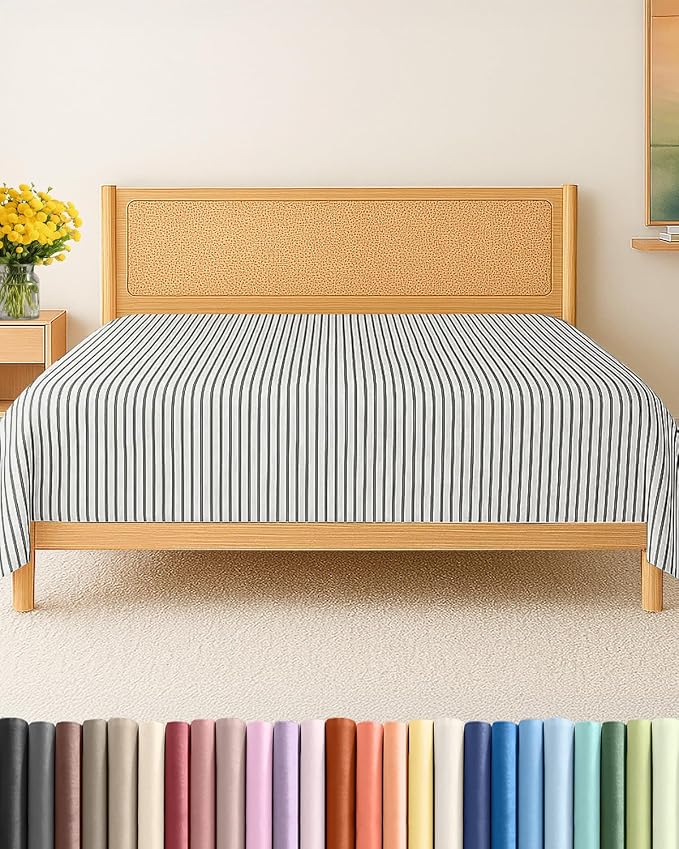 Twin XL Size Flat Sheet by CGKUnlimited
