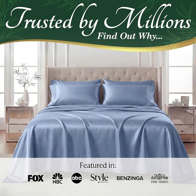 DECOLURE 100% Viscose Derived from Bamboo Sheets Twin Size - Image 5