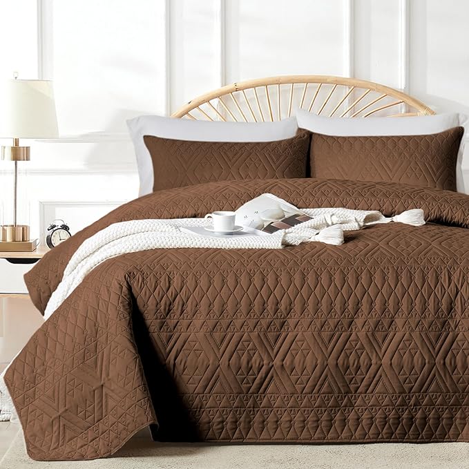 akkialla Full/Queen Size Quilt Bedding Set, Modern Style Geoetric Pattern by akkialla