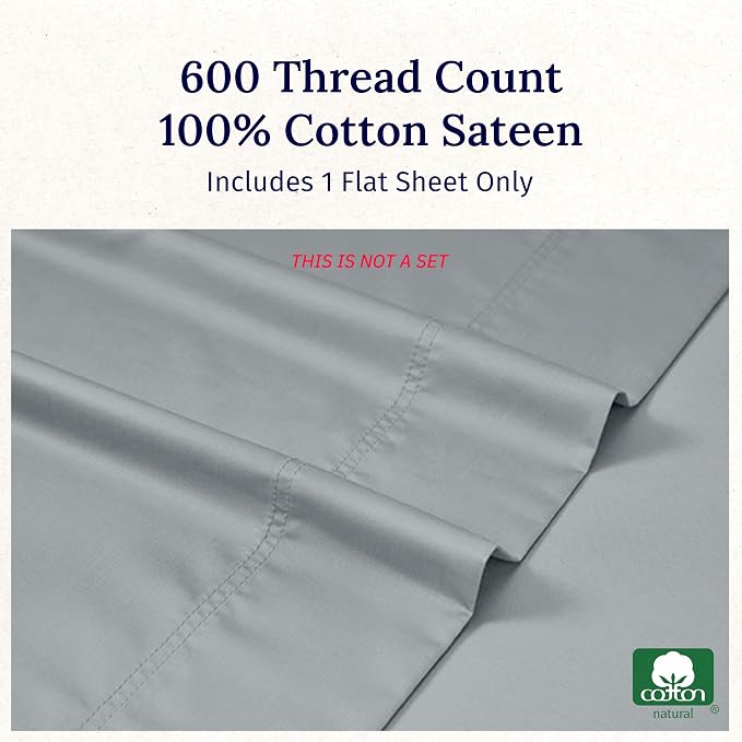California Design Den Queen Size Flat Sheet Only - Image 5