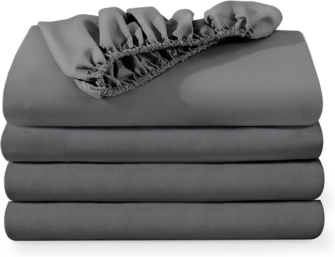 Bare Home 4-Pack Fitted Bottom Sheets by BareHome