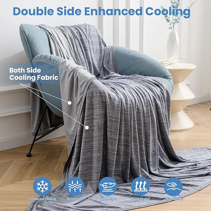 OIGAE Cooling Blanket for Hot Sleepers - Image 3