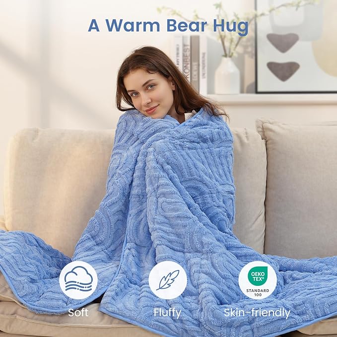 Sherpa Fleece Adult Weighted Blanket Great - Image 4