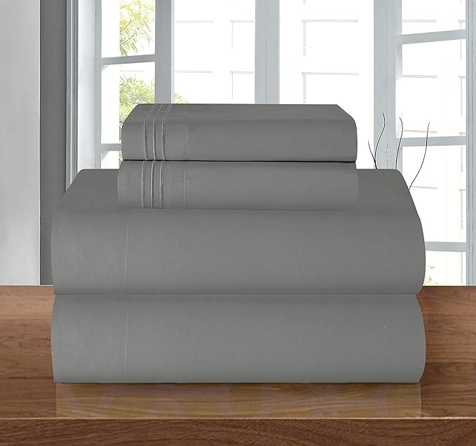 Elegant Comfort Luxury 1500 Premium Hotel Quality Microfiber 4-Piece Sheet Set by ELEGANTCOMFORT