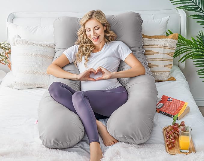 Meiz Pregnancy Pillow, Cooling Silky Pregnancy Pillows - Image 8