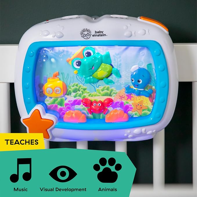 Baby Einstein Sea Dreams Soother Musical Crib Toy and Sound Machine, Newborn - Image 6