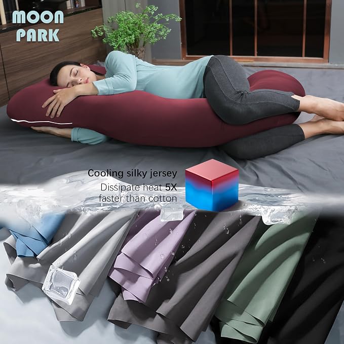 MOON PARK Pregnancy Pillows for Sleeping - Image 3