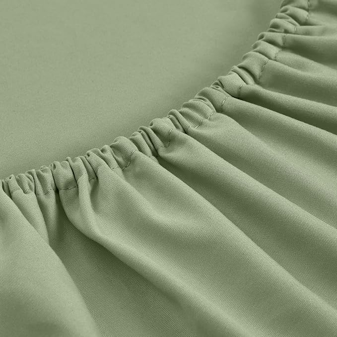 FreshCulture Queen Fitted Sheets, Bulk Pack of 6, Deep Pocket, Soft Microfiber - Image 2