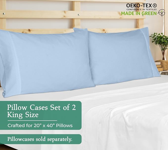 Royale Linens King Pillowcase Set of 2 - Image 2