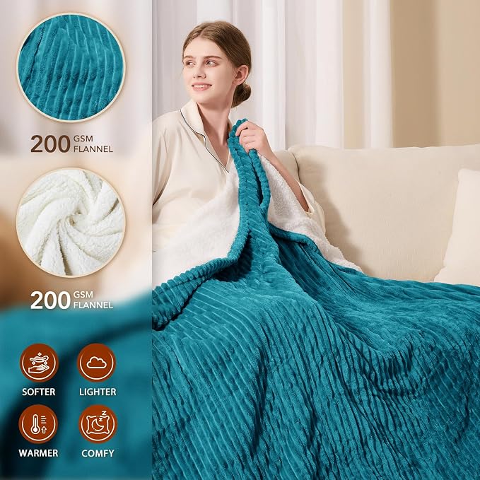 Homemate Heated Blanket Electric Throw - Image 2