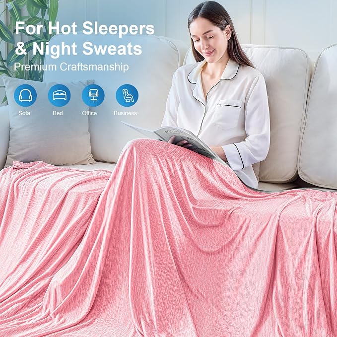 KMUSET Cooling Blanket Full Size（80"x90", Double Sided Summer Cooling Blankets - Image 8