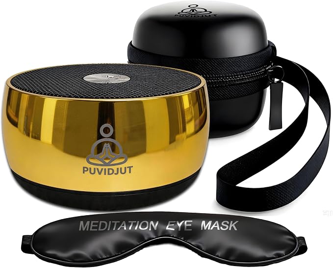 Portable Electronic Tibetan Singing Bowl, 4 Healing Frequencies& Singing Bowl by PUVIDJUTMEDITATIONMACHINE