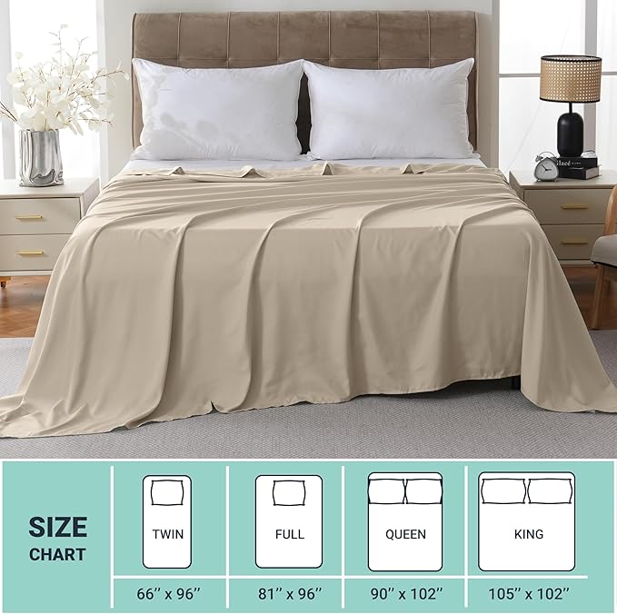 ZPECC Bulk Flat Sheets Only Twin Size 6 Pack, Easy Sort Top Bed Sheet by - Image 5