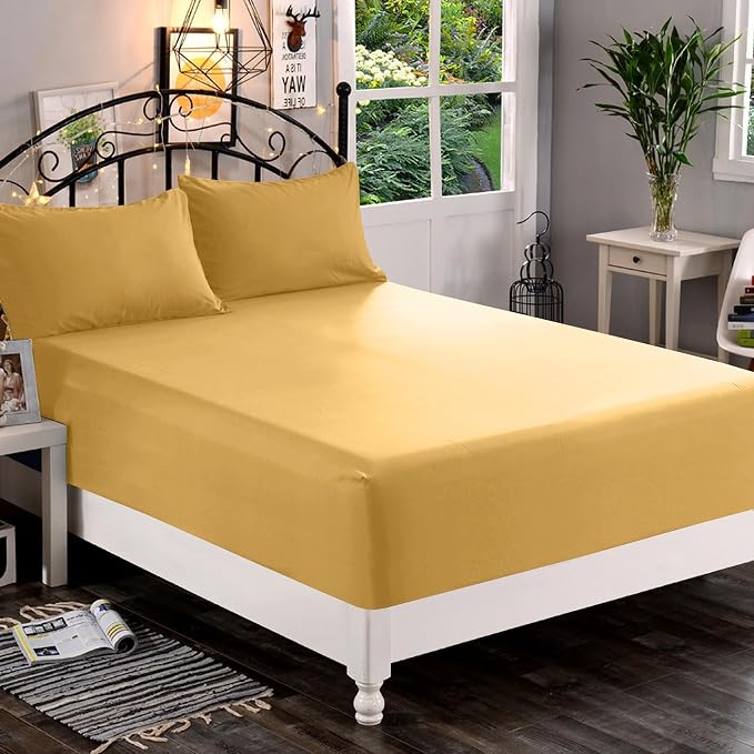 Elegant Comfort 1500 Premium Quality Fitted Sheet Ultra Soft 18-24 Inch Extra - Image 2