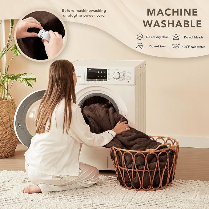 Homemate Electric Heated Blanket Queen Size - Image 7