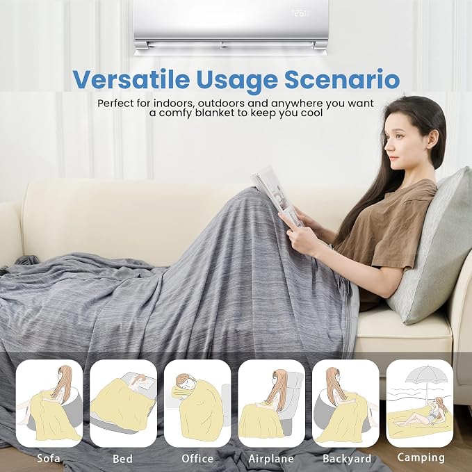 OIGAE Cooling Blanket for Hot Sleepers - Image 6