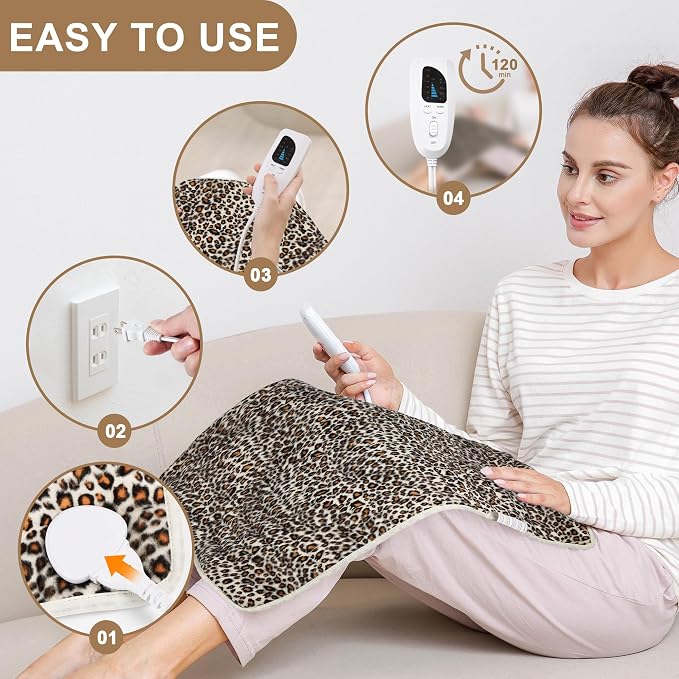 Deepsoon Heating Pad, Electric Heating Pads - Image 3