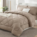 CozyLux Full Size Comforter Sets Khaki by CozyLux