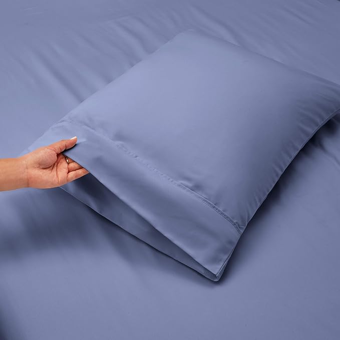 Hearth & Harbor Luxury Soft 6 Piece Bed Sheet Set Extra Deep Pocket Fitted - Image 7