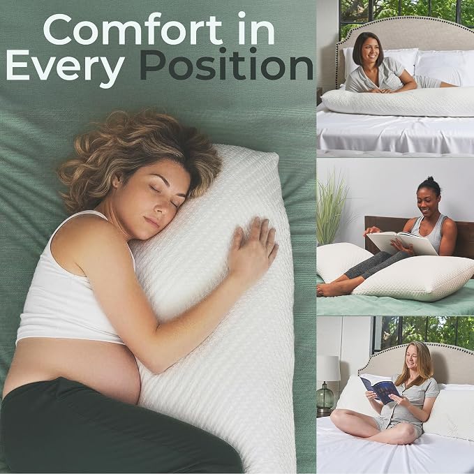 Snuggle-Pedic Body Pillow for Adults, Cozy Comfort Down Alternative Pregnancy - Image 3