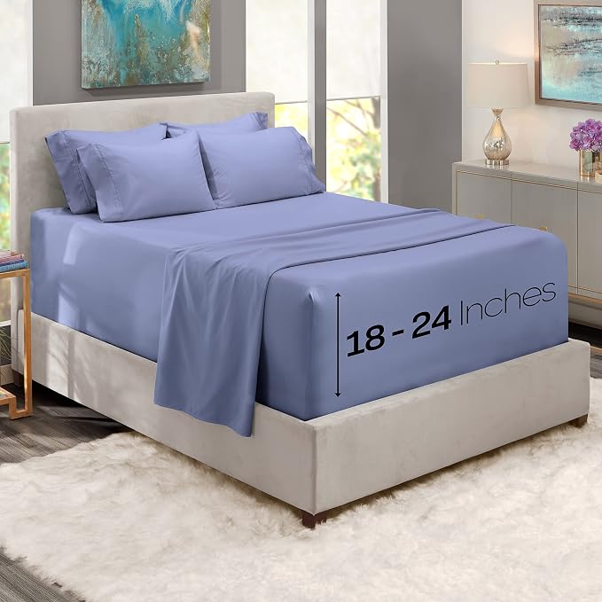 Hearth & Harbor Extra Deep Pocket Queen Sheets Sets - Image 2