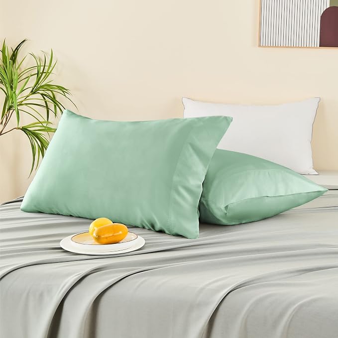 BEDELITE Pillow Cases Queen Size Set of 2, Rayon Derived from Bamboo, Cooling - Image 7