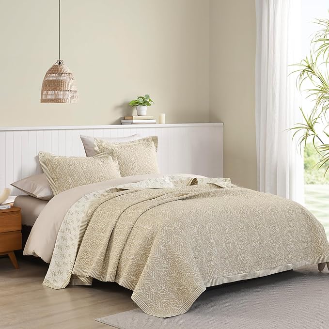 SahSahCasa Quilt Set Queen Size, 100% Cotton Quilt Bedding Set Bedspread - Image 2