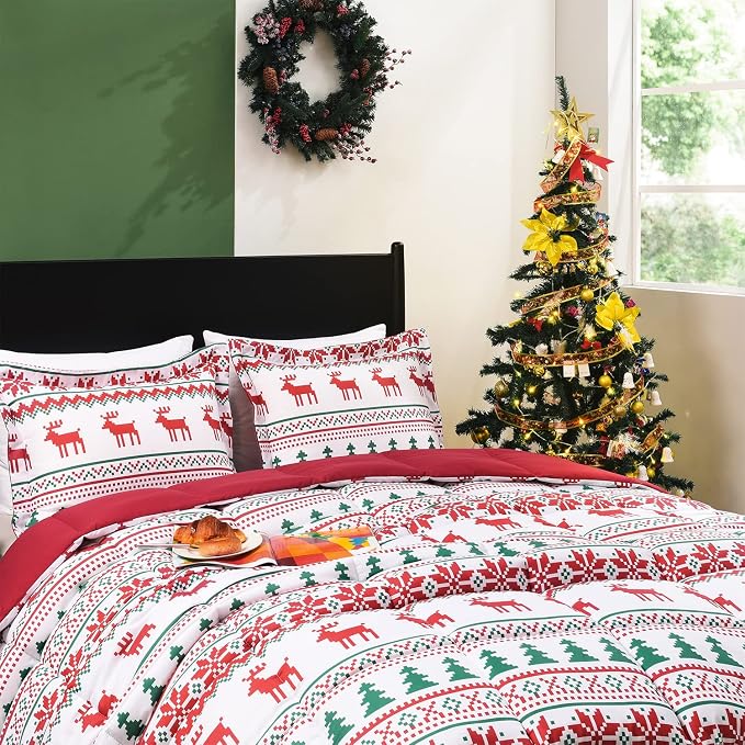 downluxe Christmas Comforter Set King - Image 4