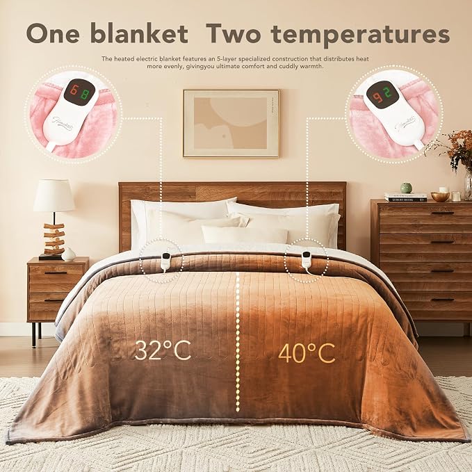 Homemate Electric Heated Blanket Queen - Image 6