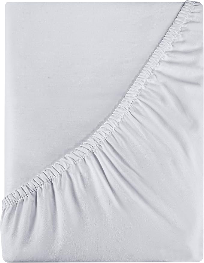 Royale Linens 400 Thread Count 100% American Grown Cotton Fitted Sheet Queen by ROYALELINENS