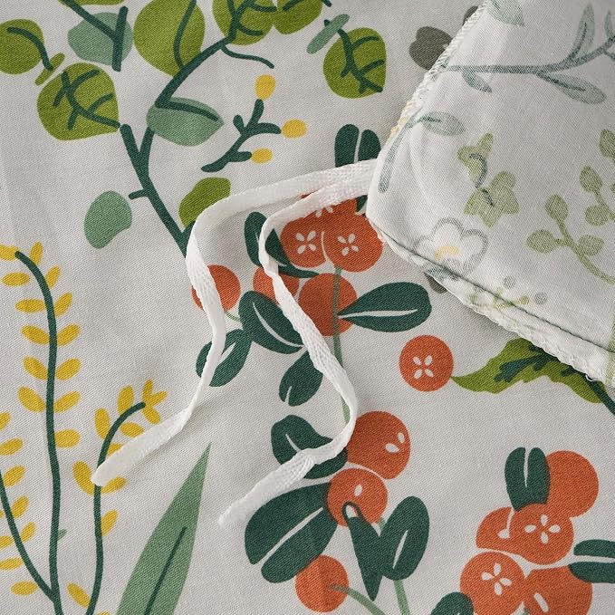 mixinni Flower Duvet Cover Twin XL Size, Sage Green Floral Duvet Cover Soft - Image 5