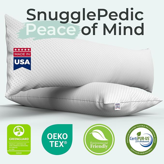 Snuggle-Pedic Body Pillow for Adults, Cozy Comfort Down Alternative Pregnancy - Image 4