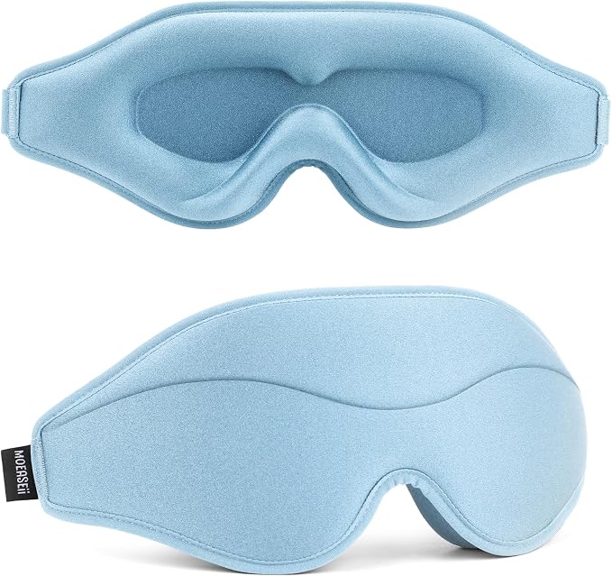 Sleep Mask - Total Blackout 3D Sleeping Mask, Super Lightweight & Silky Soft by MOEASEii