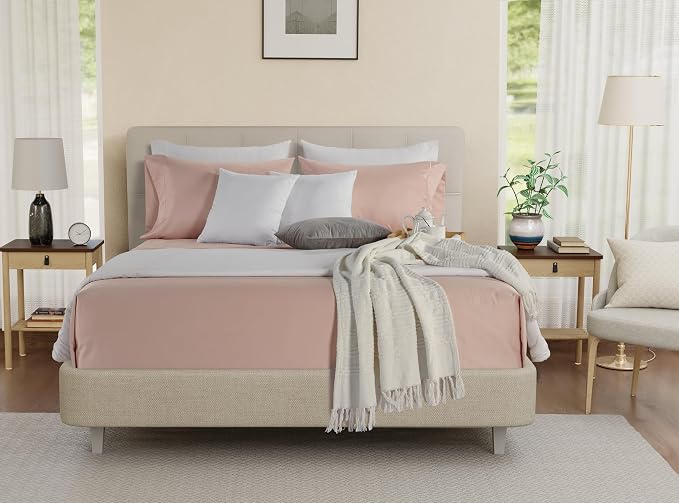 100% Cotton Sheets For Sateen Weave Twin Bed, 800TC Fully Elasticated Twin - Image 8