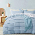 Oli Anderson Airy Blue Duvet Cover Queen Size by OliAnderson