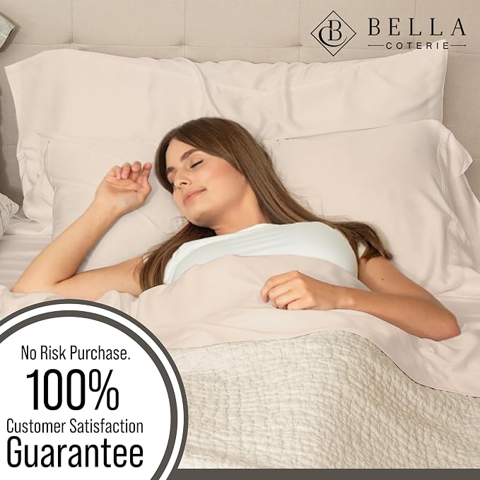 Bella Coterie | Luxury Bamboo Viscose Standard Size Pillowcase Set | 100% - Image 5