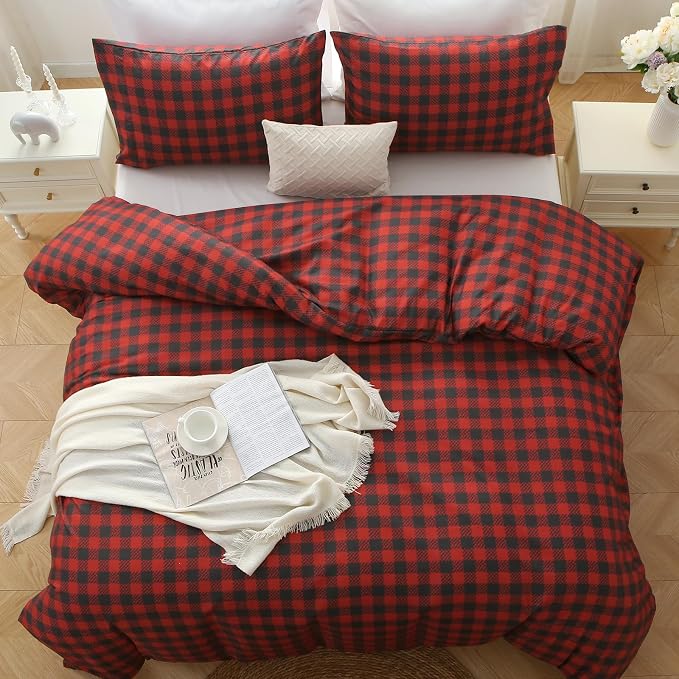 MUXHOMO Duvet Cover Queen Size Floral Duvet Cover Set - Image 5