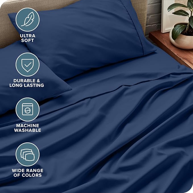 Bare Home Split Head Flex King Sheet Set - Image 5