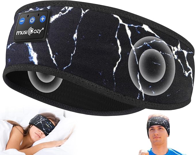MUSICOZY Sleep Headphones Bluetooth 5.4 Headband, Wireless Earphones Music by MUSICOZY
