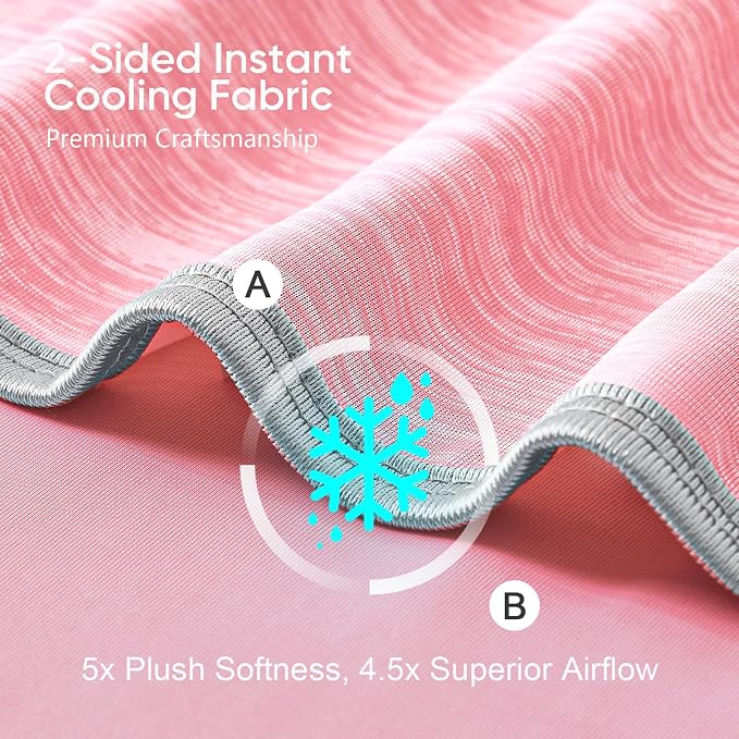 KMUSET Cooling Blanket Queen Size, Double Sided Summer Cooling Blankets - Image 3