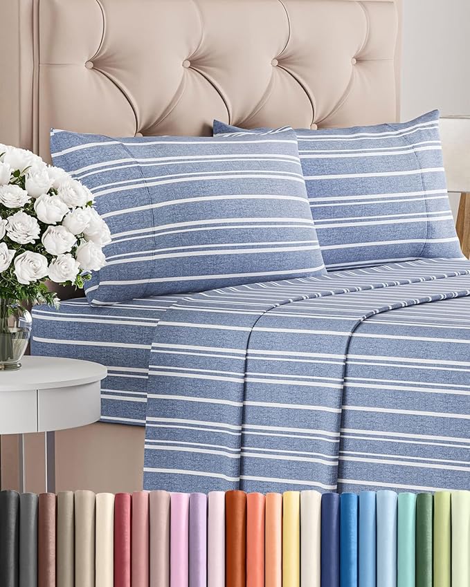 Cal King Size 4 Piece Sheet Set by CGKUnlimited