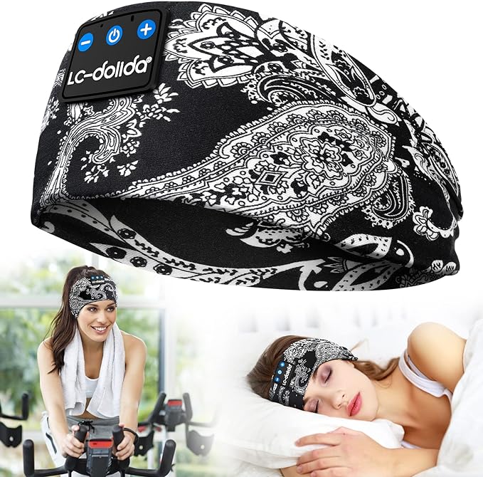LC-dolida Sleep Headphones Bluetooth Music Wireless Band Headphones by LC-dolida