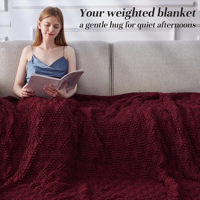 Anysay Knitted Weighted Blanket - Image 2