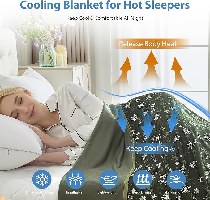 OIGAE Cooling Blanket for Hot Sleepers - Image 2
