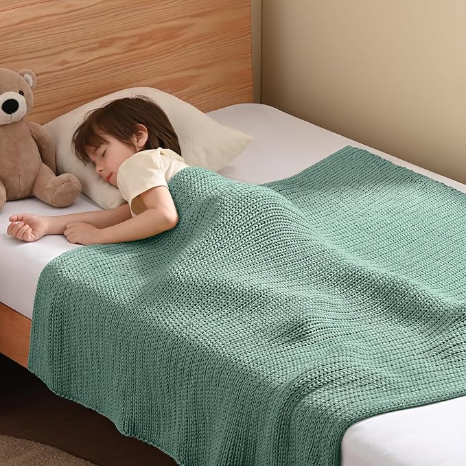 Guohaoi Knitted Weighted Blanket Kids No Beads Cooling Heavy Blanket, Home by GuohuoiHomeKitchen