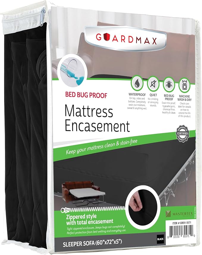 Guardmax Jersey Knitted Sleeper Sofa Zippered Mattress Encasement by Guardmax
