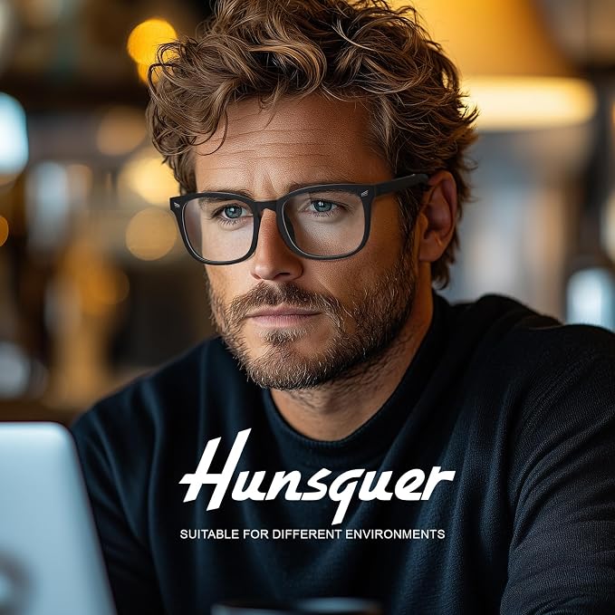 hunsquer Blue Light Glasses for Woman/Men Computer Blue Light Glasses - Image 3